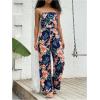 image:imageFloerns Girls 2 Piece Outfit Hawaiian Tropical Crop Cami Tops and Boho Pants SetDeep Blue