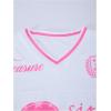 image:imageFloerns Girls 2 Piece Sporty Outfit Y2k Number Jersey Shirts Biker Shorts Clothing SetPink and White