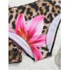 image:imageFloerns Girls 3 Piece Cute Cherry Print Swimsuit Ruched Drawstring Bathing Suit with Cover UpFloral Leopard