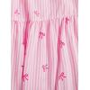 image:imageFloerns Girls Boho Floral Print High Waist Flare Hem Summer Long SkirtPink Striped
