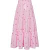 image:imageFloerns Girls Boho Floral Print High Waist Flare Hem Summer Long SkirtPink Striped