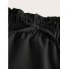 image:imageFloerns Girls Boho Floral Print High Waist Flare Hem Summer Long SkirtSolid Black