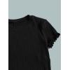 image:imageFloerns Girls Casual TShirtBlack Green