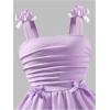 image:imageFloerns Girls Cute Bow A Line Dress Sleeveless Birthday Princess Cami DressesPurple
