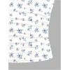 image:imageFloerns Girls Cute Bow Print Camisole Tops Ruched Sleeveless Spaghetti Strap TopWhite Floral