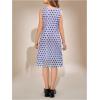 image:imageFloerns Girls Cute Polka Dots Tank Dress Bow Square Neck Fancy Mesh A Line DressesMauve Purple