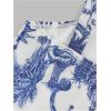 image:imageFloerns Girls Floral Print Tie Shoulder Camisole Sleeveless Vacation Cami TopsBlue