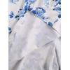 image:imageFloerns Girls Floral Tie Shoulder Cami Midi Dress Sleeveless Summer Beach DressesBlue and White