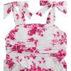 image:imageFloerns Girls Floral Tie Shoulder Cami Midi Dress Sleeveless Summer Beach DressesHot Pink