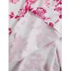 image:imageFloerns Girls Floral Tie Shoulder Cami Midi Dress Sleeveless Summer Beach DressesHot Pink