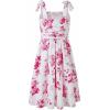 image:imageFloerns Girls Floral Tie Shoulder Cami Midi Dress Sleeveless Summer Beach DressesHot Pink
