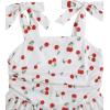 image:imageFloerns Girls Floral Tie Shoulder Cami Midi Dress Sleeveless Summer Beach DressesWhite Cherry