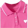image:imageFloerns Girls Summer Tennis Dress Sleeveless A Line Button Front Cute Shirt DressesPink