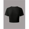 image:imageFloerns Girls Y2K Floral Graphic T Shirt Casual Short Sleeve Crew Neck Cute Summer TopsBlack