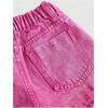 image:imageFloerns Girls Y2k High Waist Denim Skorts Button Up Asymmetrical Hem Skirt ShortsPink