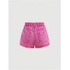 image:imageFloerns Girls Y2k High Waist Denim Skorts Button Up Asymmetrical Hem Skirt ShortsPink