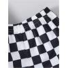 image:imageFloerns Toddler Boys 2 Piece Graphic Print Crewneck Tee Shirt and Track Shorts SetBlack Plaid
