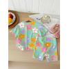 image:imageFloerns Toddler Girls 2 Piece Cute Outfit Short Sleeve Floral T Shirts with Shorts SetGreen