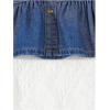 image:imageFloerns Toddler Girls Button A Line Belted Denim Skirt Elastic Waist Midi Jean SkirtsDark Wash