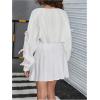 image:imageFloerns Girls Y2k Bowknot Long Sleeve Cropped Cardigan Open Front Cute Bolero Shrug SweaterWhite