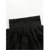 image:imageFloerns Girls Y2k Bubble Skirts High Waisted Cute Ruffle Hem Mini SkirtBlack