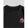 image:imageFloerns Mens Shirt and Shorts 2 Piece Sets Graphic Print Beach OutfitsPink Tropical