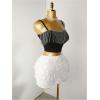 image:imageFloerns Womens Contrast Sequin High Waist Shining Party Bodycon Mini SkirtWhite