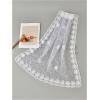 image:imageFloerns Womens Flower Embroidery Hair Scarf Headband Sheer Lace Hair BandanaWhite Cream