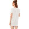 image:imageFloerns Womens Funny Lingerie Nightgown Cute Print Tshirt SleepdressWhite
