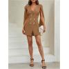 image:imageFloerns Womens V Neck Double Breasted Cape Blazer Split Sleeve Elegant Blazer DressKhaki