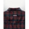 image:imageFloerns Mens Sparkly Rhinestone Plaid Shirt Short Sleeve Button Down Collared Streetwear TopsRed