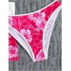 image:imageFloerns Womens 3 Piece Bikini Sets Boho Floral Print Halter Swimsuit Layered Ruffle Bathing SuitFloral Pink White