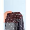 image:imageFloerns Womens 3 Piece Polka Dots Bikini Sets Halter Triangle Swimsuit Thong with Cover UpBlack and White