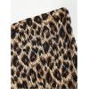 image:imageFloerns Womens Cheetah Strapless Tube Dress Layered Ruffle Smocked Going Out Mini DressesApricot