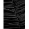 image:imageFloerns Womens Date Night Backless Cami Dress Mesh Ruched Club Bodycon Mini DressesBlack