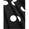 image:imageFloerns Womens Elegant Polka Dots Maxi Dress V Neck Sleeveless Ruffle Vintage Party A Line DressesBlack