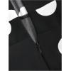 image:imageFloerns Womens Elegant Polka Dots Maxi Dress V Neck Sleeveless Ruffle Vintage Party A Line DressesBlack