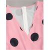 image:imageFloerns Womens Elegant Polka Dots Maxi Dress V Neck Sleeveless Ruffle Vintage Party A Line DressesPink