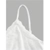 image:imageFloerns Womens Lace Tiered Ruffle Cami Dress Y2K Spaghetti Strap Asymmetrical Hem Going Out DressesWhite