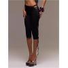image:imageFloerns Womens Lace Up Side Low Rise Capri Pants Date Night Outfit LeggingsBlack