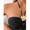 image:imageFloerns Womens Tankini Swimsuit Halter High Waisted Beach Vacation 2 Piece Bathing SuitBlack