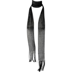 image:imageFloerns Womens Lightweight Glitter Scarf Sparkly Metal Evening Party Skinny Thin ScarvesBlack