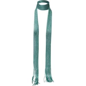 image:imageFloerns Womens Lightweight Glitter Scarf Sparkly Metal Evening Party Skinny Thin ScarvesGreen