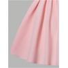 image:imageFloerns Girls Casual Sleeveless Cami Dress Ruched Shirred Ruffle Hem Short DressLight Pink