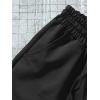 image:imageFloerns Mens Letter Graphic Print Drawstring Waist Workout Track ShortsBlack