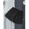image:imageFloerns Mens Letter Graphic Print Drawstring Waist Workout Track ShortsBlack