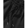 image:imageFloerns Mens Letter Graphic Print Drawstring Waist Workout Track ShortsBlack