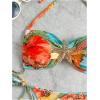 image:imageFloerns Womens Bikini Set Leopard Floral Halter String Tie Side 2 Piece Bathing SuitBlue Multi