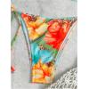 image:imageFloerns Womens Bikini Set Leopard Floral Halter String Tie Side 2 Piece Bathing SuitBlue Multi