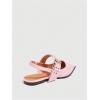 image:imageFloerns Womens Buckled Straps Pointed Toe Slingback Flat Ballerina ShoesPink
